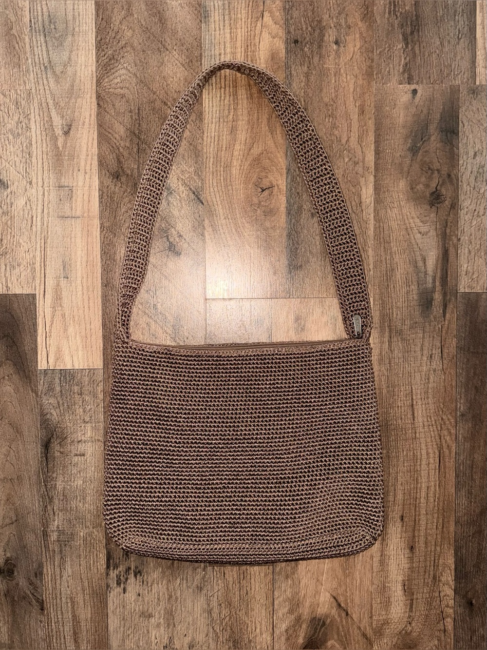 The Sak Crocheted Large Shoulder Bag - Beige
